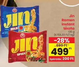 Spar Jin Ramen instant tészta ajánlat
