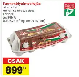 Spar Farm mélyalmos tojás ajánlat
