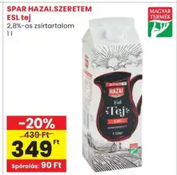 Spar SPAR HAZAI.SZERETEM ESL tej ajánlat