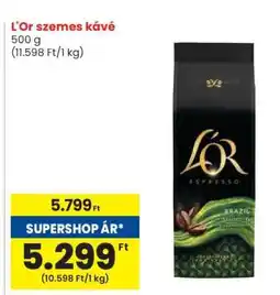 Spar L'OR Szemes Kávé ajánlat