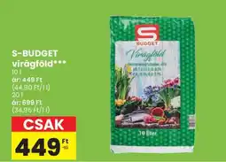 Spar S-BUDGET virágföld ajánlat