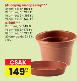 Spar Műanyag virágcserép és alátét ajánlat