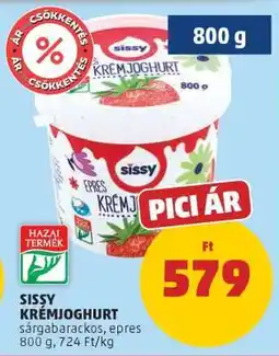 PENNY Sissy Krémjoghurt ajánlat