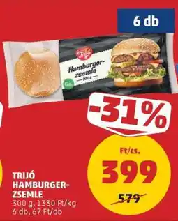 PENNY TRIJÓ HAMBURGER-ZSEMLE ajánlat