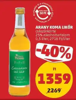 PENNY Arany Koma Likőr ajánlat