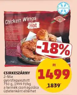 PENNY Csirkeszárny ajánlat