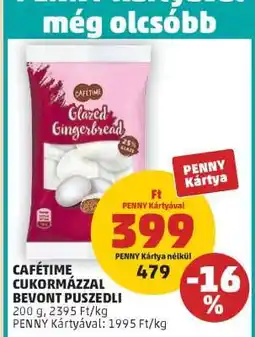 PENNY CAFÉTIME CUKORMÁZZAL BEVONT PUSZEDLI ajánlat