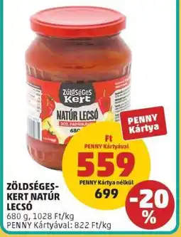PENNY Zöldséges-Kert Natúr Lecsó ajánlat