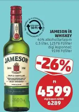 PENNY JAMESON Ír whiskey ajánlat