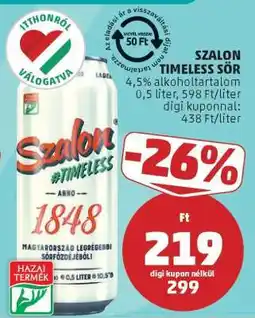 PENNY Szalon Timeless Sör ajánlat