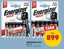 PENNY Energizer elem ajánlat