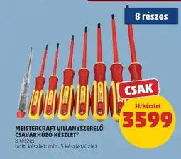 PENNY Meistercraft Villanyszerelő Csavarhúzó Készlet ajánlat