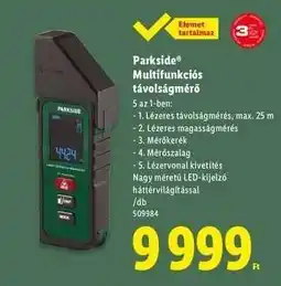 Lidl Parkside Multifunkciós távolságmérő ajánlat