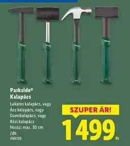 Lidl PARKSIDE Kalapács ajánlat