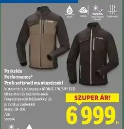 Lidl Parkside Performance Profi softshell munkásdzseki ajánlat