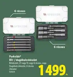 Lidl PARKSIDE Bit- / dugókulcskészlet ajánlat