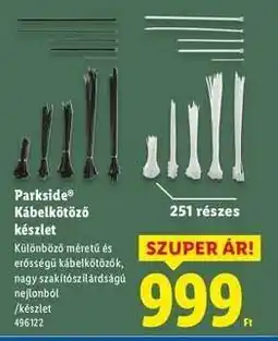Lidl PARKSIDE Kábelkötöző készlet ajánlat