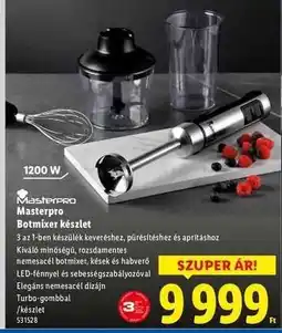 Lidl Masterpro Botmixer készlet ajánlat
