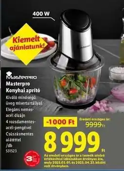 Lidl Masterpro Konyhai aprító ajánlat