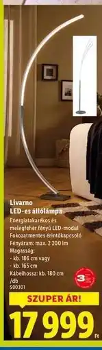 Lidl Livarno LED-es állólámpa ajánlat