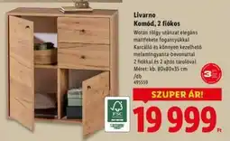 Lidl Livarno Komód, 2 fiókos ajánlat