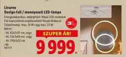 Lidl Livarno Design fali / mennyezeti LED-lámpa ajánlat