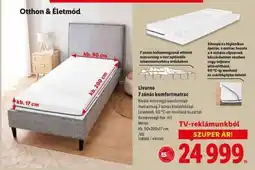 Lidl Livarno 7 zónás komfortmatrac ajánlat