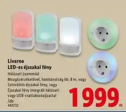 Lidl Livarno LED-es éjszakai fény ajánlat