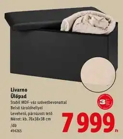 Lidl Livarno Ülőpad ajánlat