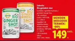 Lidl SOLEVITA Bio gyömbér shot ajánlat