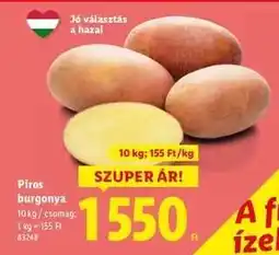 Lidl Piros burgonya ajánlat