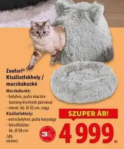 Lidl Zoofari Kisállatfekhely / macskakuckó ajánlat