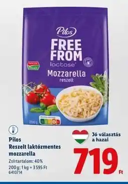 Lidl Pilos Reszelt laktózmentes mozzarella ajánlat