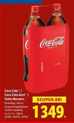 Lidl Coca Cola / Coca Cola Zero / Fanta narancs ajánlat
