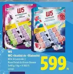 Lidl W5 WC-tisztító és -illatosító ajánlat