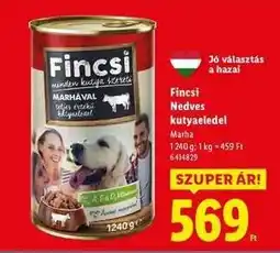 Lidl FINCSI Nedves kutyaeledel ajánlat