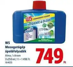 Lidl W5 Mosogatógép ápolófolyadék ajánlat
