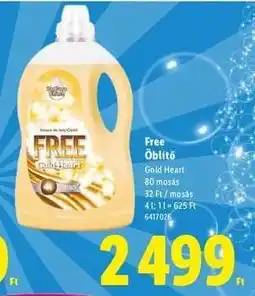 Lidl FREE Öblítő ajánlat