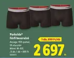 Lidl PARKSIDE Férfi boxeralsó ajánlat