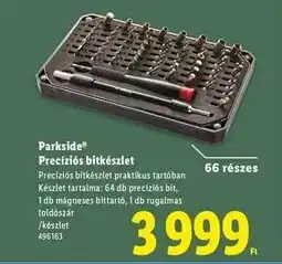 Lidl PARKSIDE Precíziós bitkészlet ajánlat