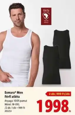 Lidl Esmara Men Férfi atléta ajánlat