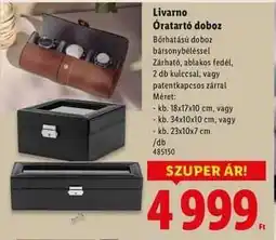 Lidl Livarno Óratartó doboz ajánlat