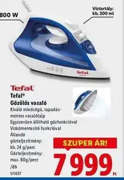 Lidl Tefal Gőzölős vasaló ajánlat