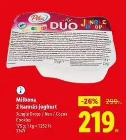 Lidl MILBONA 2 kamrás joghurt ajánlat