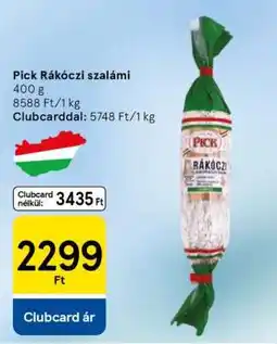 Tesco PICK Rákóczi szalámi ajánlat