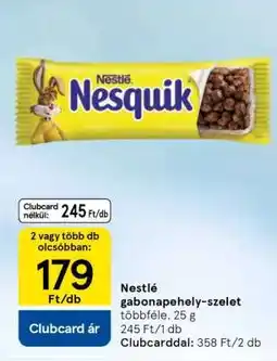 Tesco Nestlé Nesquik gabonapehely-szelet ajánlat