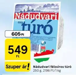 Tesco Nádudvari félzsíros túró ajánlat