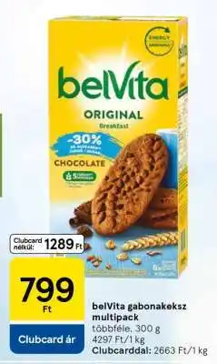 Tesco belVita gabonakeksz multipack ajánlat