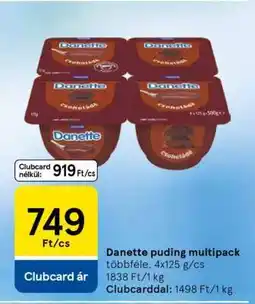Tesco DANETTE PUDING MULTIPACK ajánlat