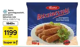 Tesco Retro gyorsfagyasztott, panírozott bélszínes roló ajánlat